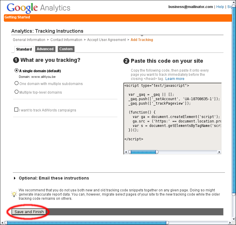 Google Analytics